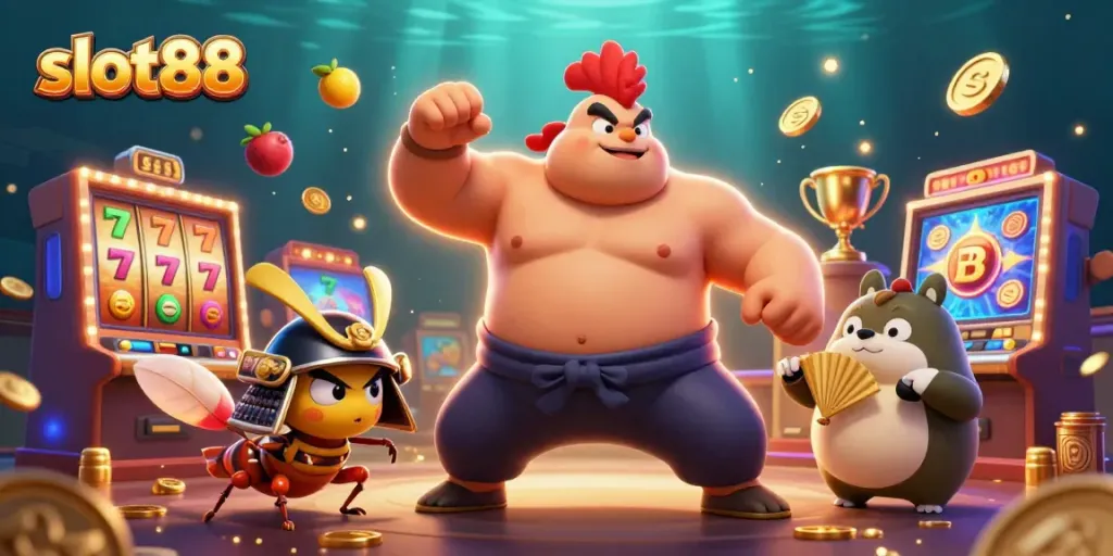 Experience the excitement of slot88 with dynamic slot reels and charming 3D characters.
